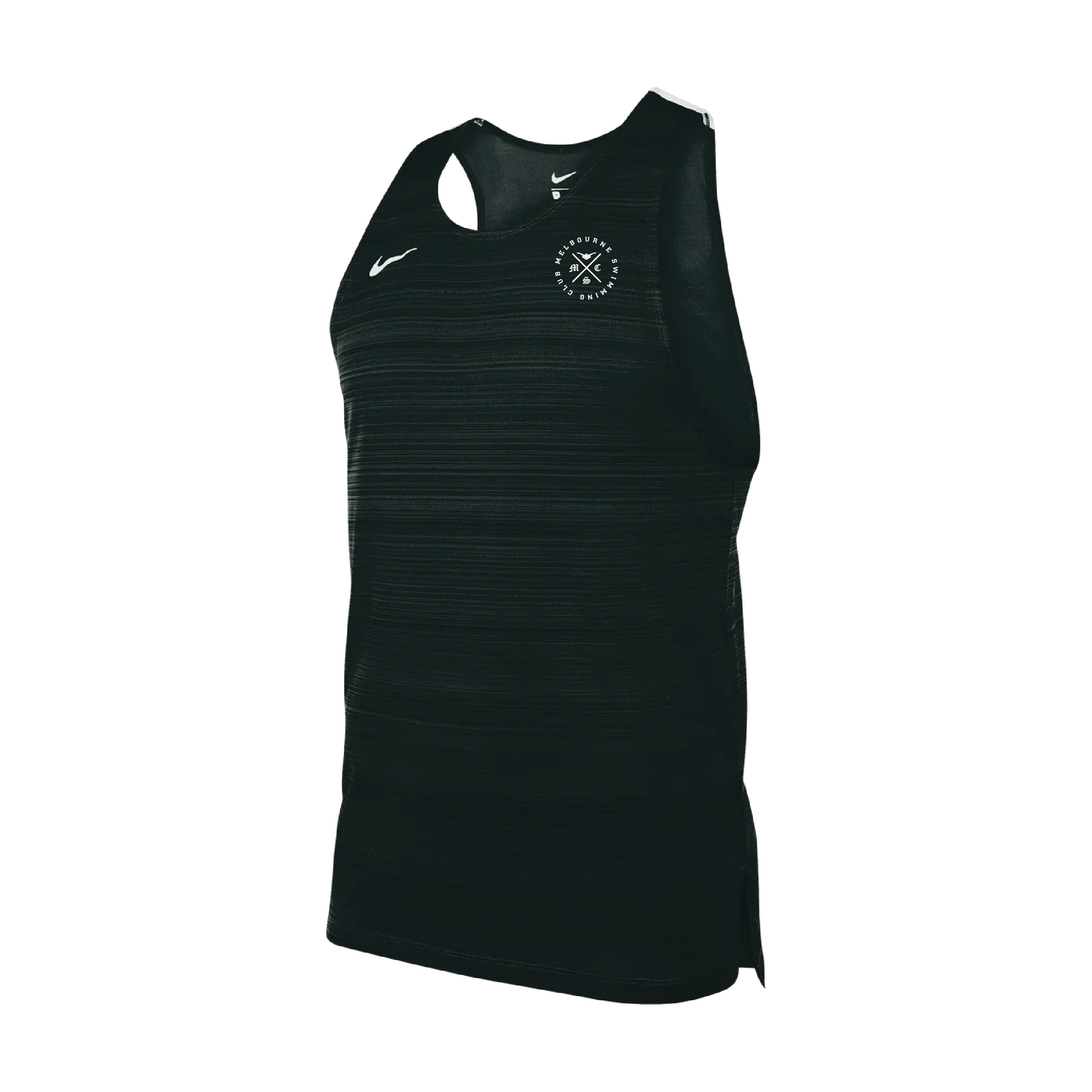 Mens Nike Stock Dry Miler Singlet (Melbourne Swimming Club)