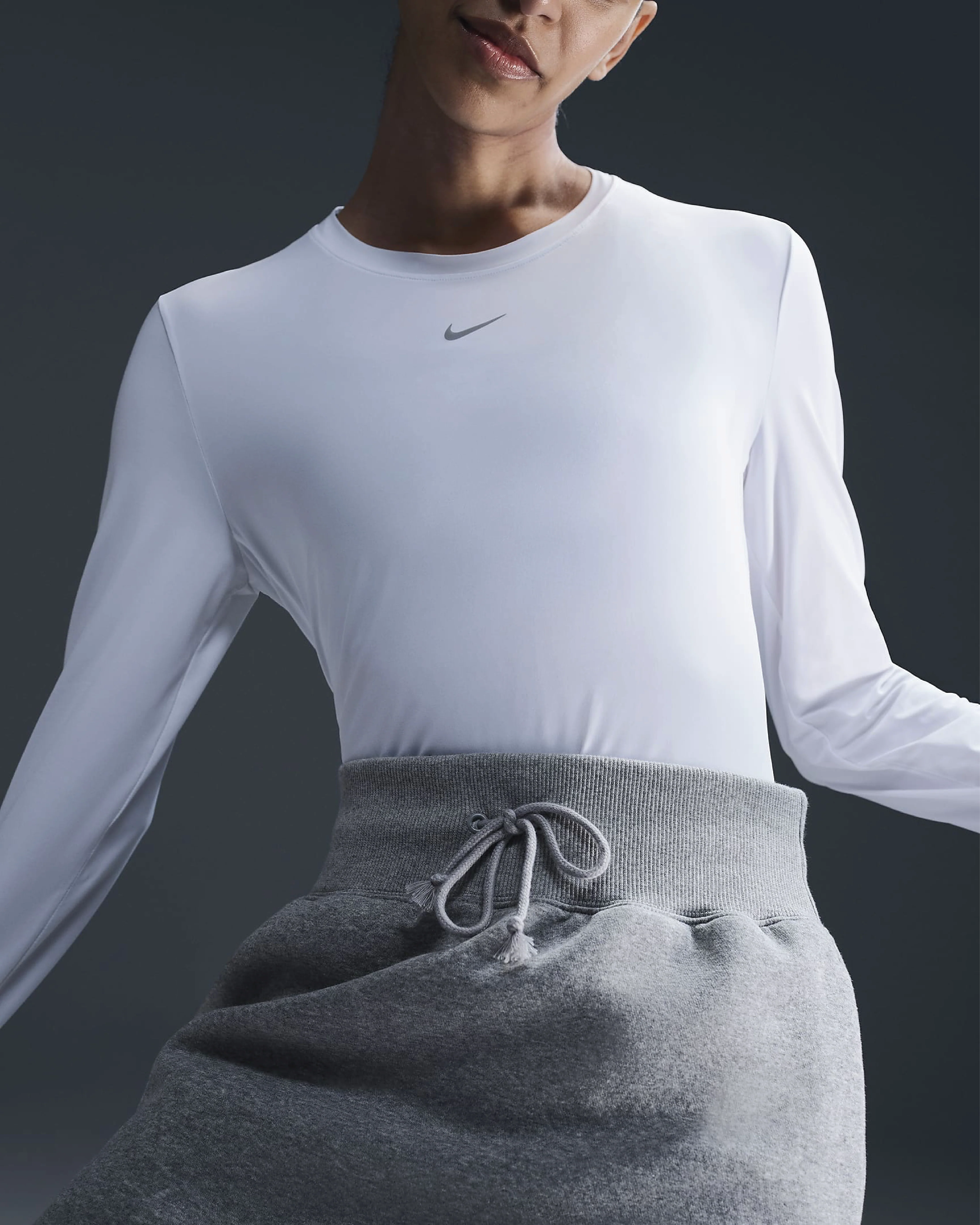Nike Womens Dri-FIT One Long Sleeve (FN2801-100) - Image 3