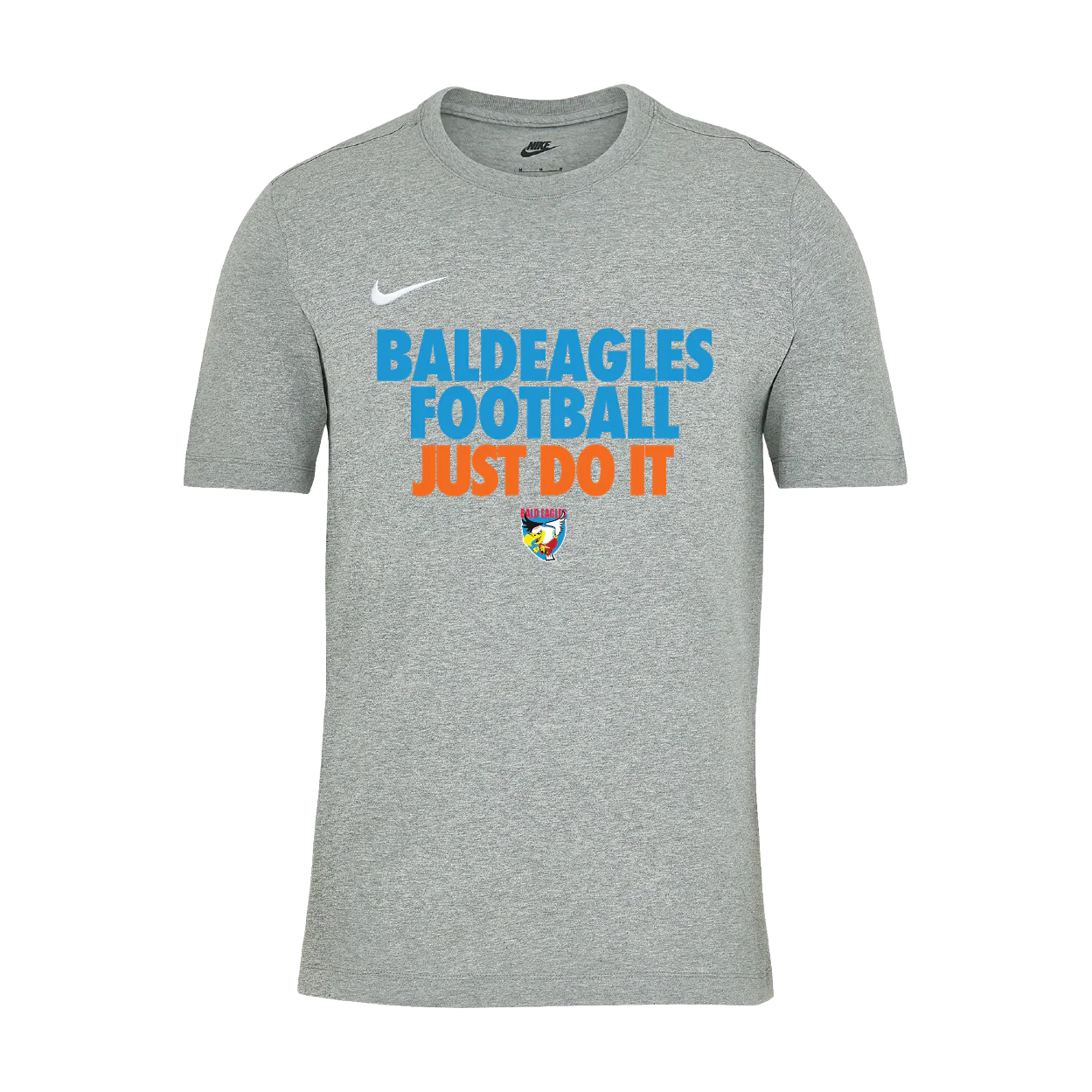 Unisex Nike Cotton T-Shirt (Bald Eagles - Football)