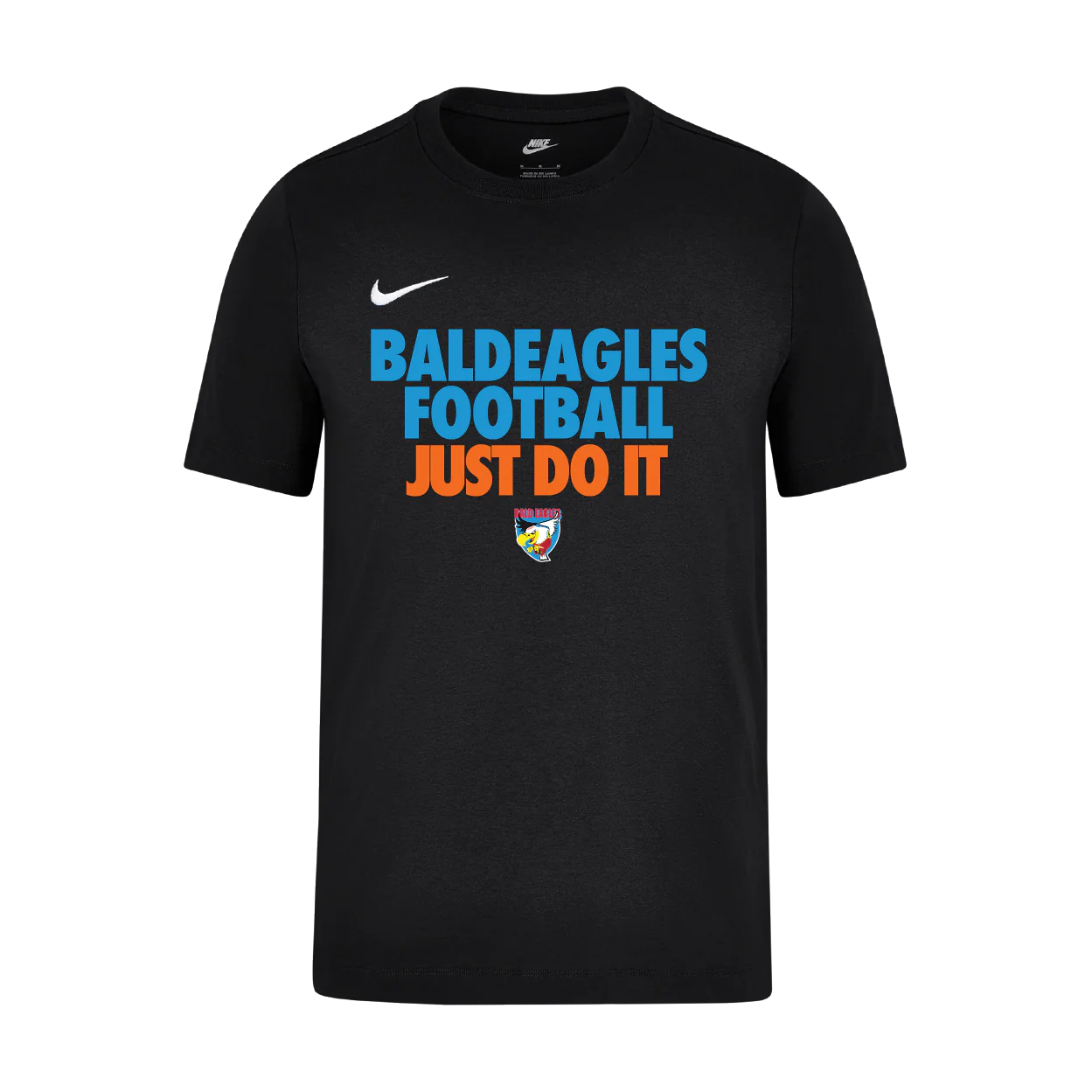 Unisex Nike Cotton T-Shirt (Bald Eagles - Football)