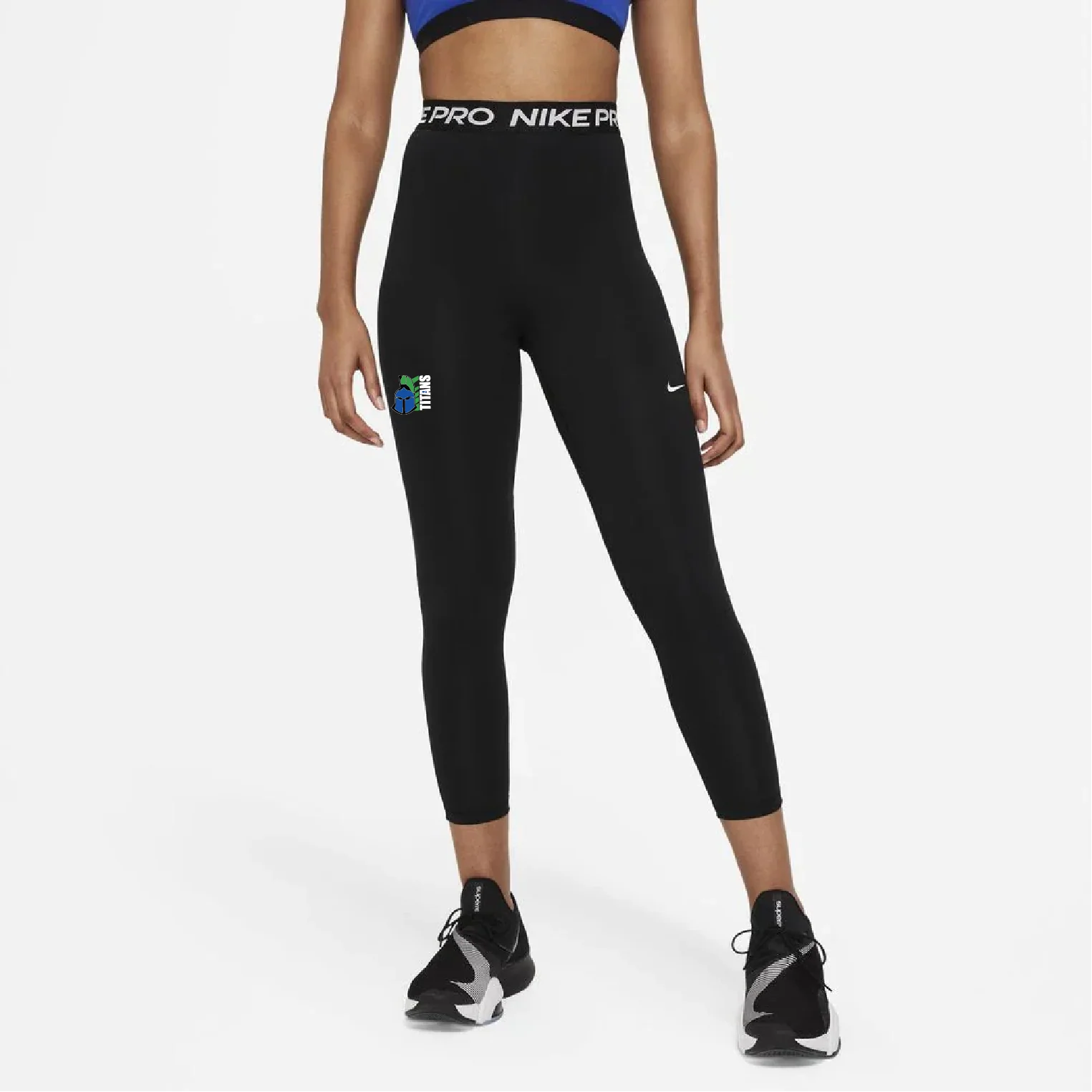Womens Nike Pro 365 7/8 Hi-Rise (Berwick Springs Football Netball Club)